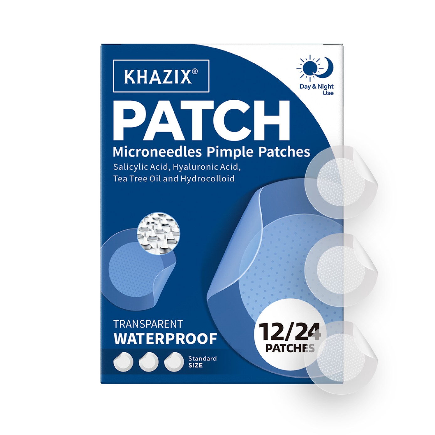 Hydrocolloid Pimple Patch - 마이크로 니들 여드름 패치 (24팩) 하이드로콜로이드