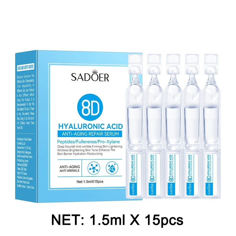 Hyaluronic Acid Facial Serum - 1 박스 15개 히알루론산 페이셜 에센스