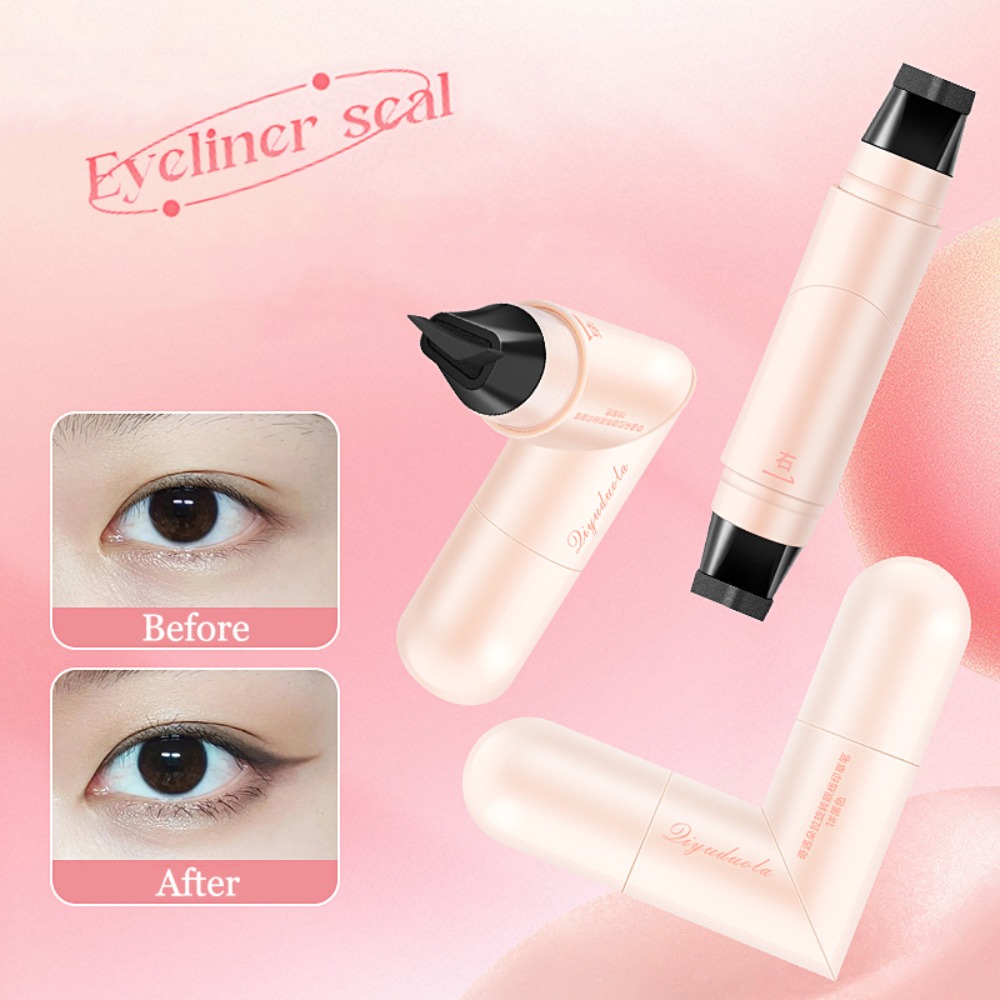 Waterproof Liquid Eyeliner Pen - 2pcs 무광택 회전식 아이라이너 스탬프 오래