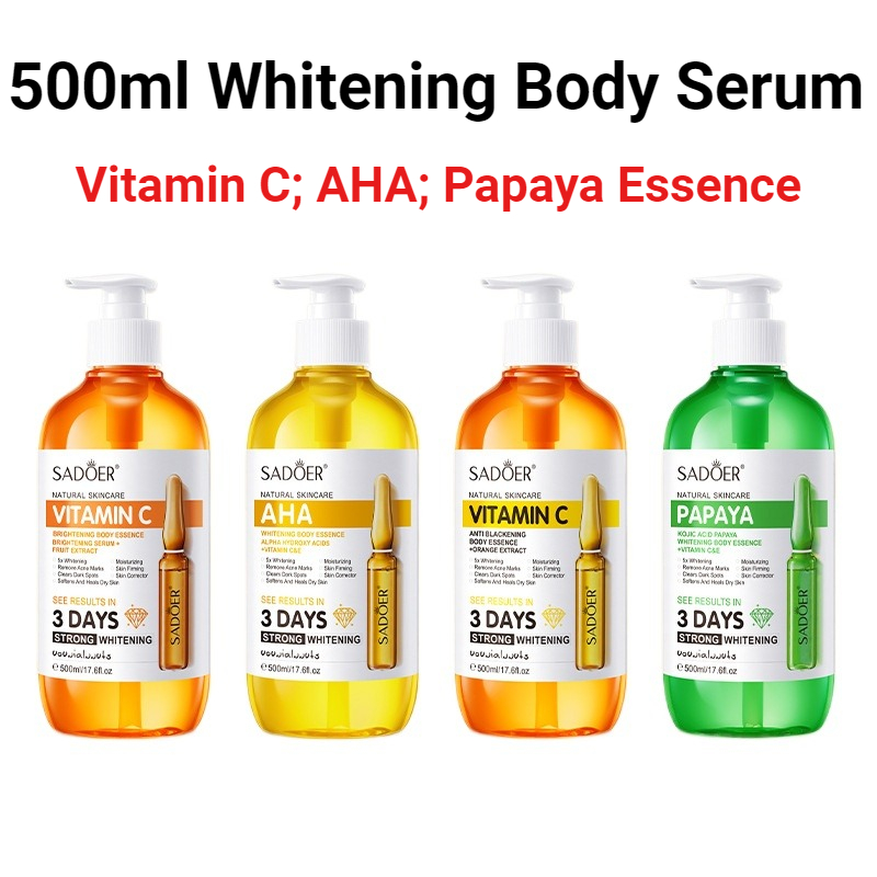 사도어 AHA 화이트닝 바디 에센스 500ml 보습 브 - Hyaluronic Acid Facial Serum 리뷰 및 가격