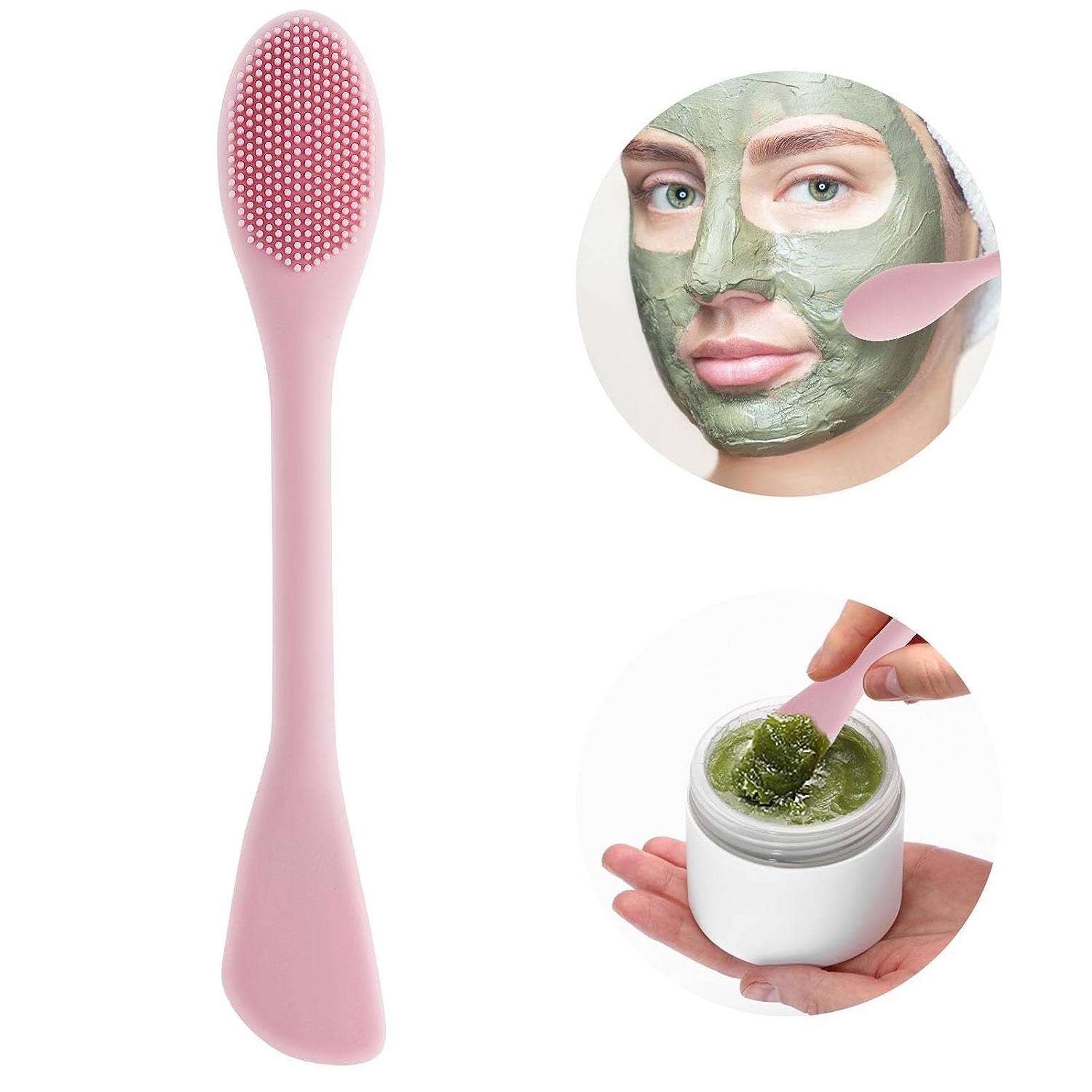 1개입 더블 헤드 실리콘 얼굴 클렌징 스크러버 브러시  - Silicone Face Scrubber Electric 리뷰 및 가격