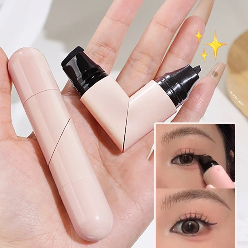 1개 회전식 아이라이너 스탬프 일체형 듀얼팁 DIY 아 - Waterproof Liquid Eyeliner Pen 리뷰 및 가격