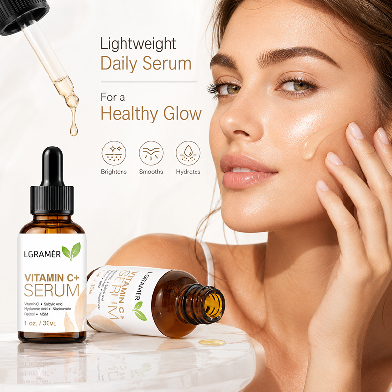 비타민 C+ 히알루론산 함유 브라이트닝 안티에이징 수분 - Hyaluronic Acid Facial Serum 리뷰 및 가격