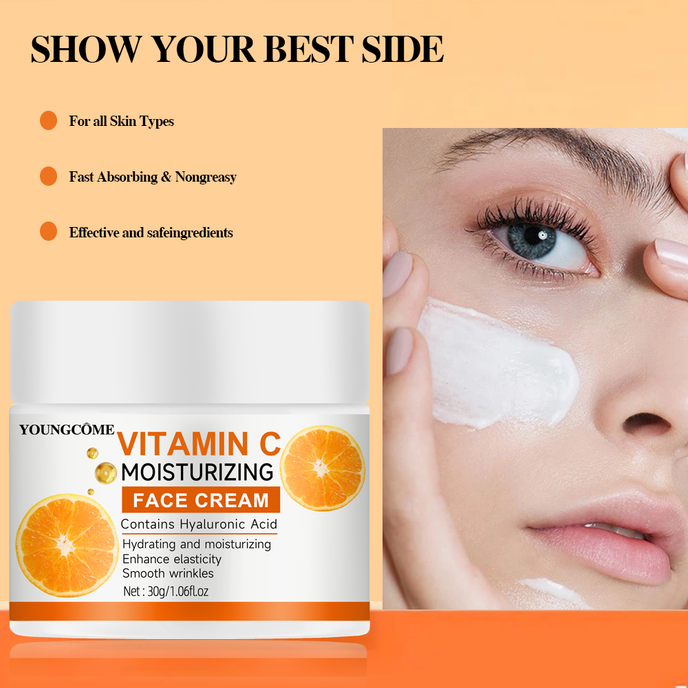 비타민 C 모이스춰 라이징 크림 리페어 안티 에이징 에 - Hyaluronic Acid Facial Serum 리뷰 및 가격