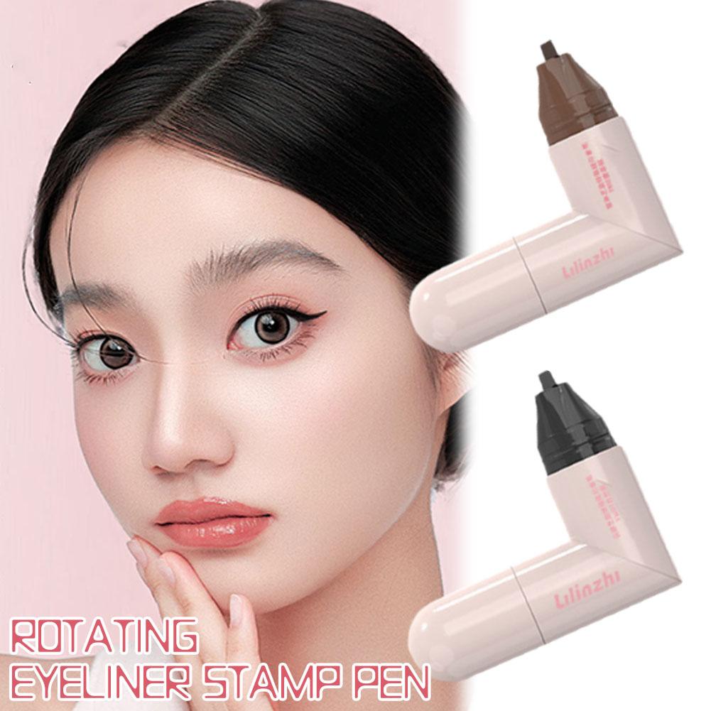 DIY 회전 아이라이너 스탬프 일체형 블랙 브라운 듀얼 - Waterproof Liquid Eyeliner Pen 리뷰 및 가격