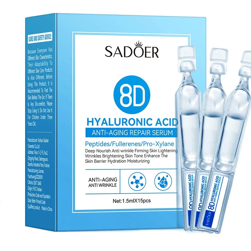 1 박스 15개 히알루론산 페이셜 에센스 안티 에이징  - Hyaluronic Acid Facial Serum 리뷰 및 가격