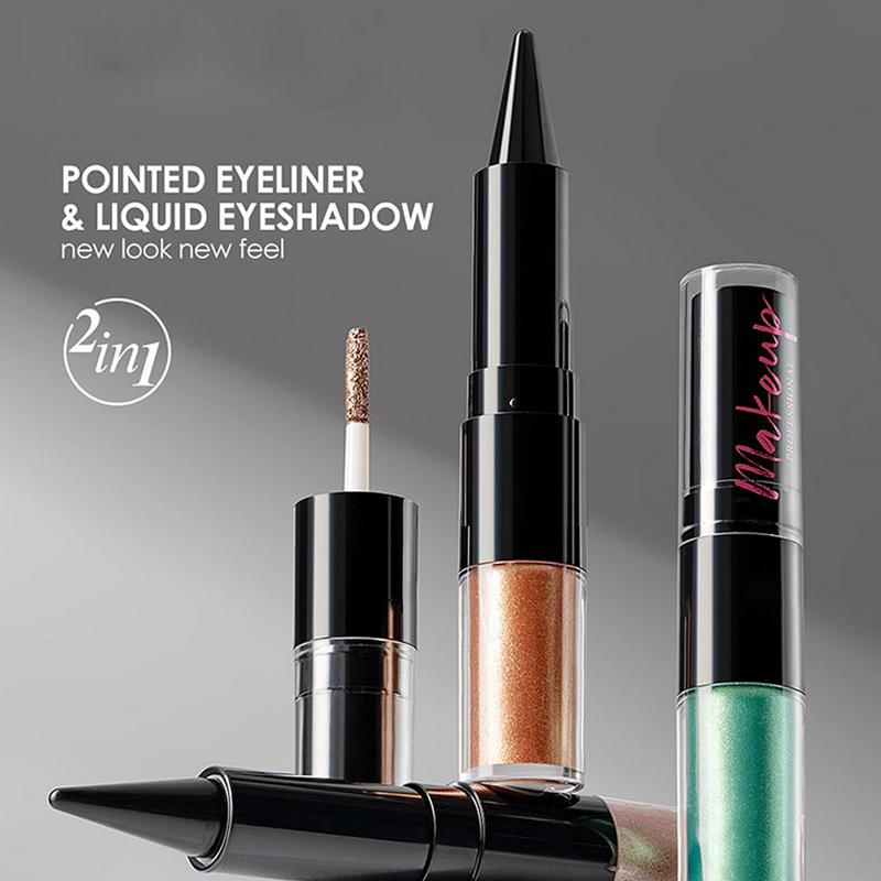 2 in1 다채로운 액체 아이섀도 다이아몬드 샤이니 아 - Waterproof Liquid Eyeliner Pen 리뷰 및 가격