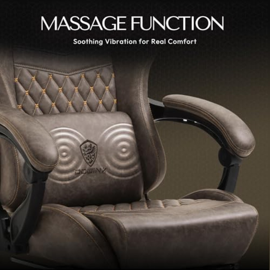 성인을 위한 큼지막하고 높은 빈티지 스타일 게이밍 의자 - Massage 리뷰 및 가격