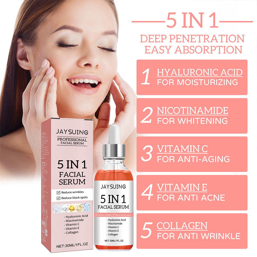 5-in-1 비타민 C & 히알루론산 페이스 세럼, 탄 - Niacinamide Pore Shrinking Essence 리뷰 및 가격