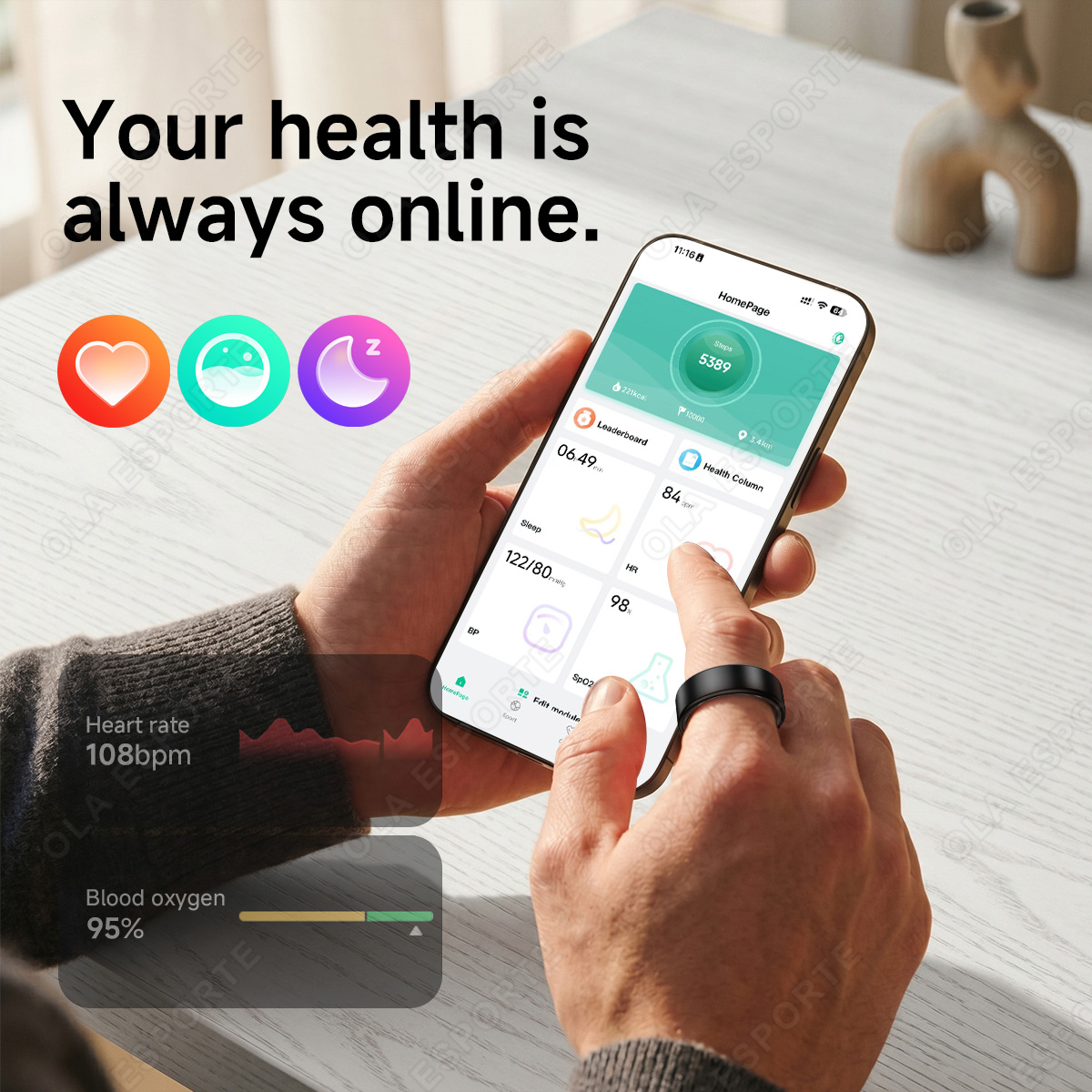 R10 스마트 링 충전 케이스 포함 다양한 색상 남녀  - Health Monitors 리뷰 및 가격