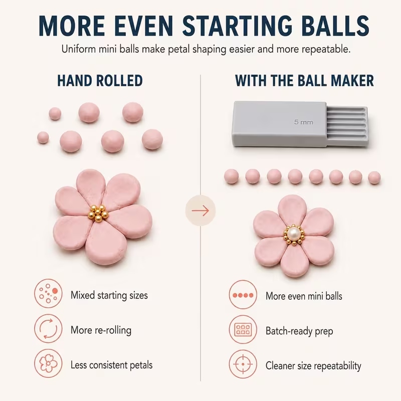 3D 프린트 점토 젤 볼 제작 도구, 3D 젤 플라워용 - Nail Art 리뷰 및 가격