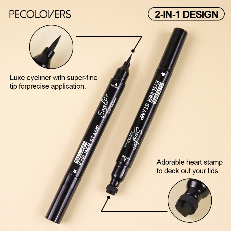 스탬프가 포함된 더블 헤드 액상 아이라이너 펜, 자연스 - Waterproof Liquid Eyeliner Pen 리뷰 및 가격