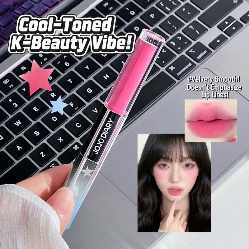JOJO DIARY 듀얼 이펙트 립 글레이즈 벨벳 매트 - Matte Velvet Lip Tint Long Lasting 리뷰 및 가격